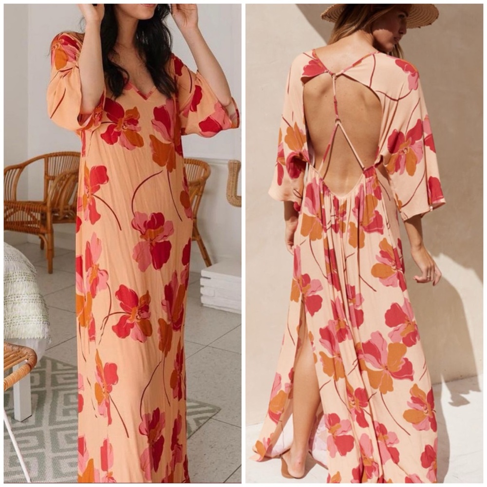 AQUARI Solstice Dress Poppy Floral Size XS
